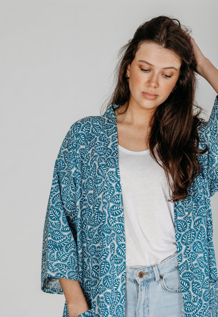 Sanvi Block Printed Robe - Woven Riches NI