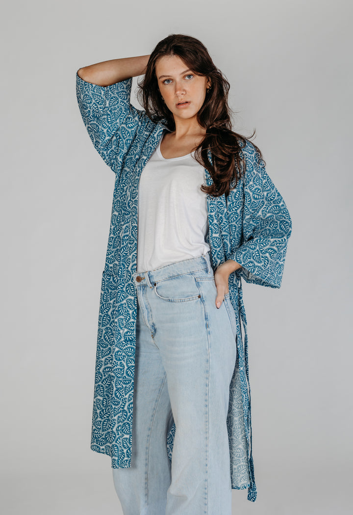 Sanvi Block Printed Robe - Woven Riches NI