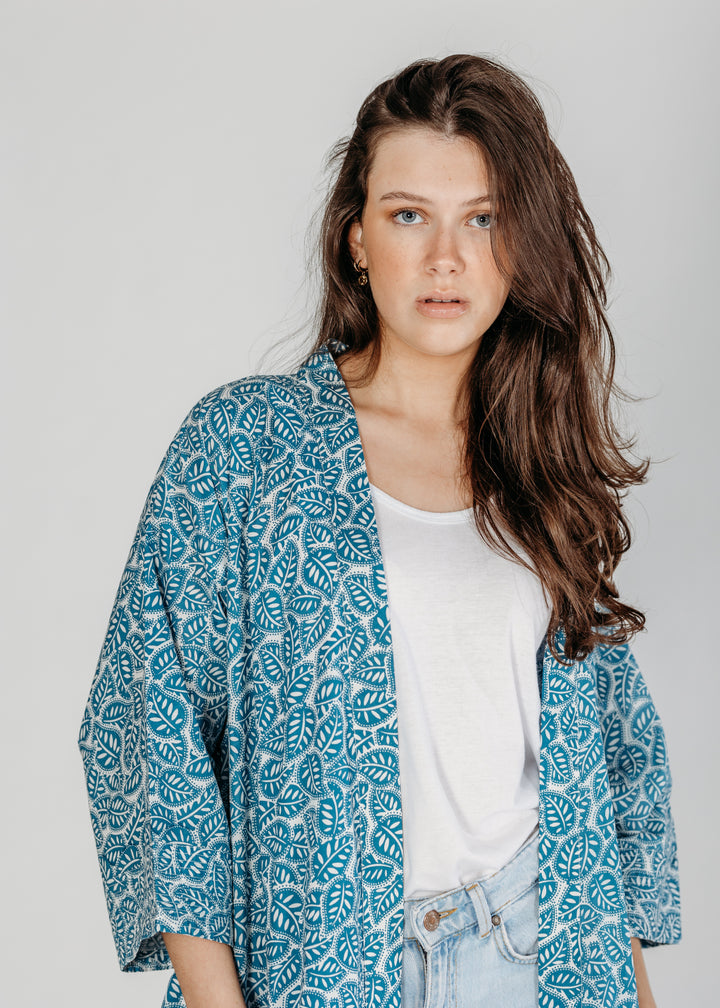 Sanvi Block Printed Robe - Woven Riches NI