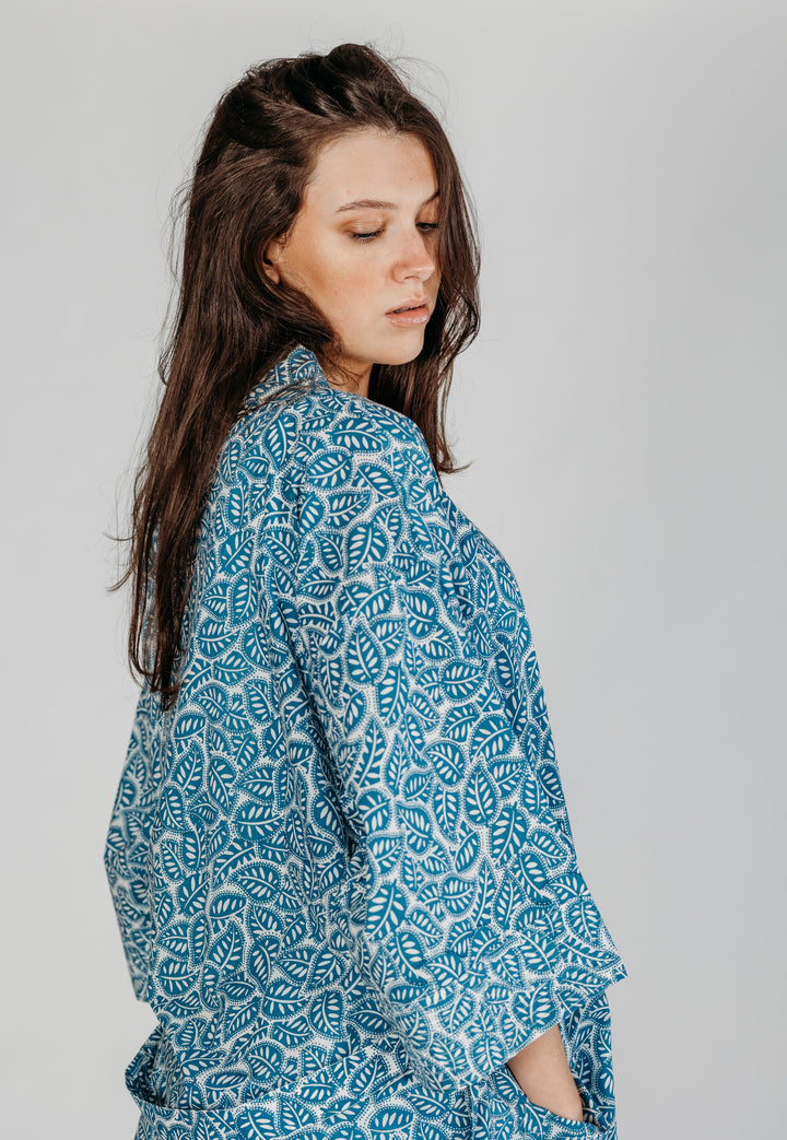 Sanvi Block Printed Robe - Woven Riches NI